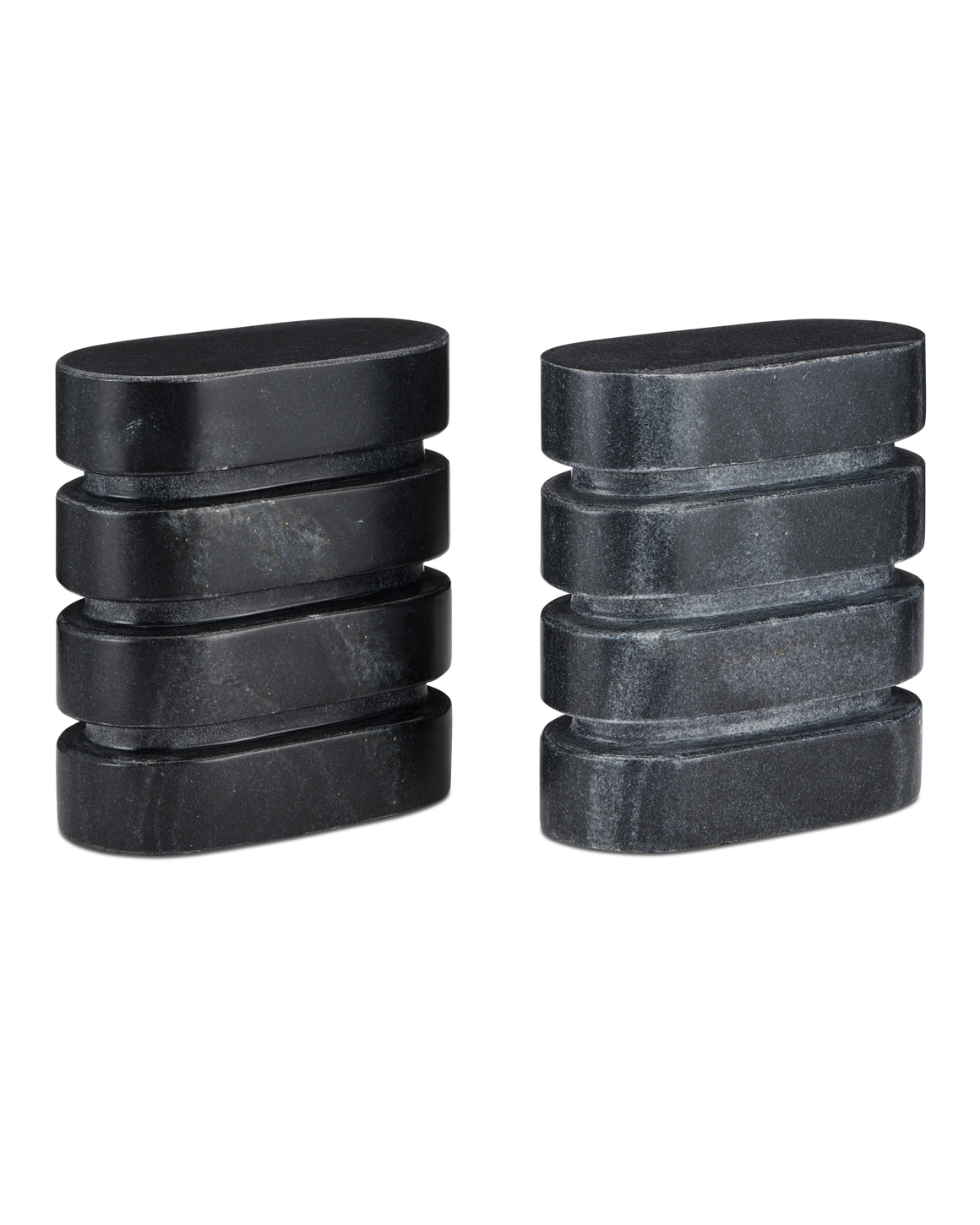 Bheslana Marble Black Object Set of 2