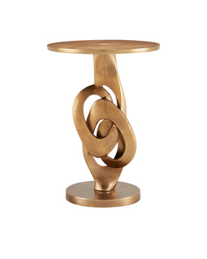 Kadali Brass Accent Table