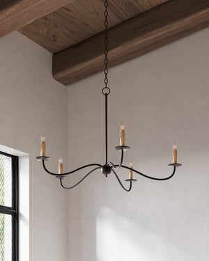 Saxon Small Black Chandelier