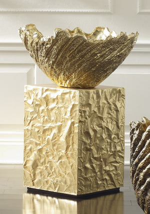 Crumpled Pedestal, Gold, SM