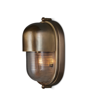 Maritime Brass Outdoor Wall Sconce