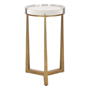 Uttermost Midas Antique Gold Accent Table