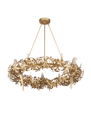 Aviary Gold Ring Chandelier