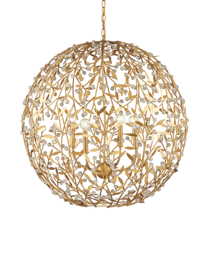 Secret Garden Gold Orb Chandelier