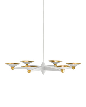 Moderne White Chandelier