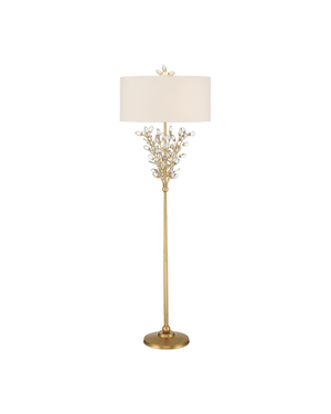 Forget-Me-Not Gold Floor Lamp