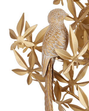 Aviary Gold Wall Sconce, Right