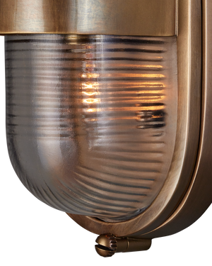 Maritime Brass Outdoor Wall Sconce
