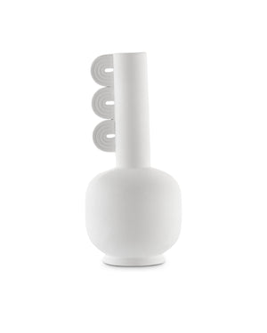 Happy 40 Three Wings White Vase