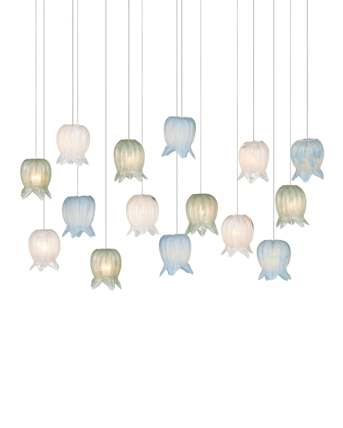 Polpo Misto 15-Light Linear Multi-Drop Pendant