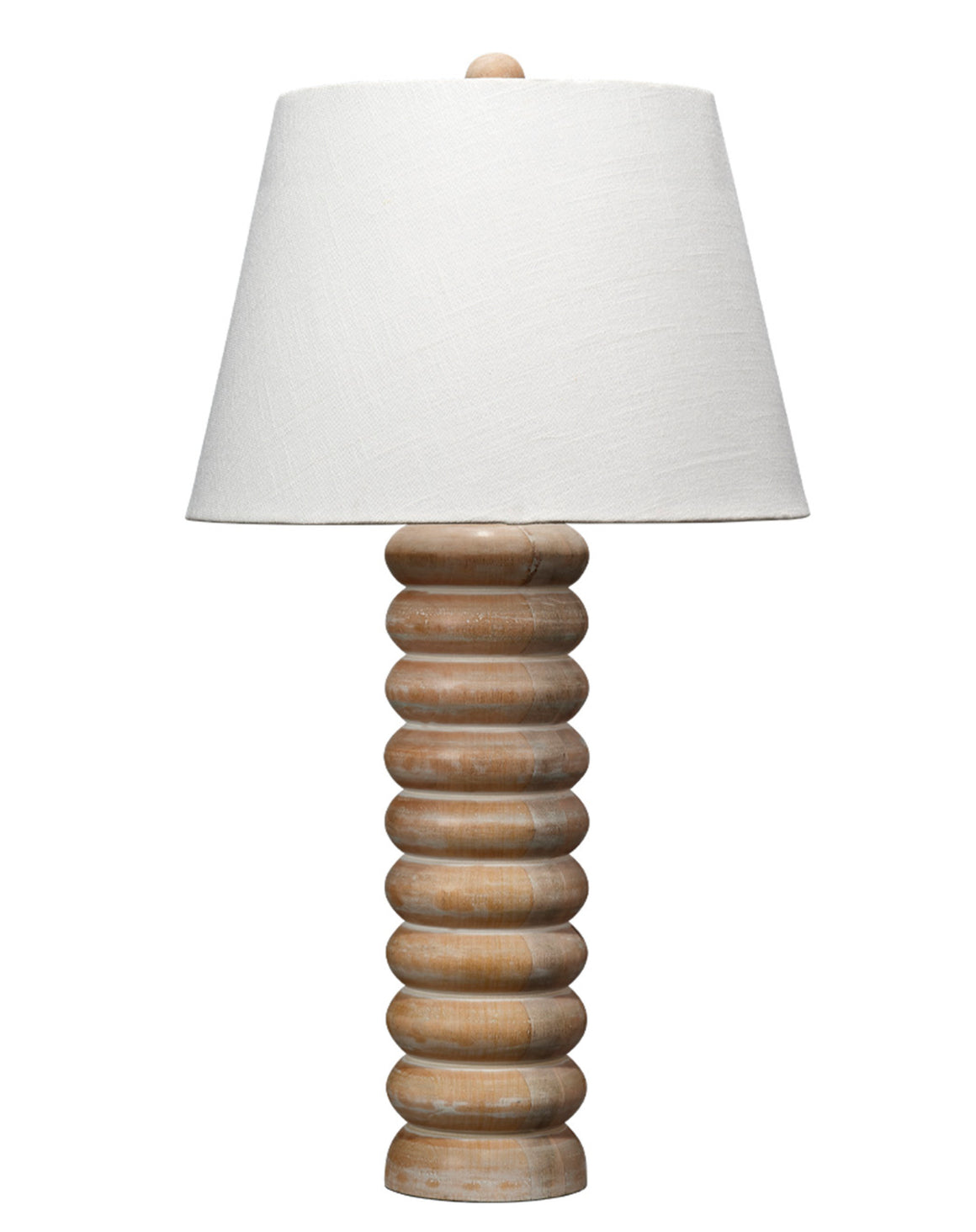 Abacus Table Lamp - Bleached Wood