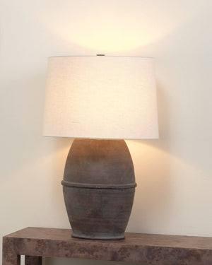 Antiquity Ceramic Table Lamp with Linen Shade