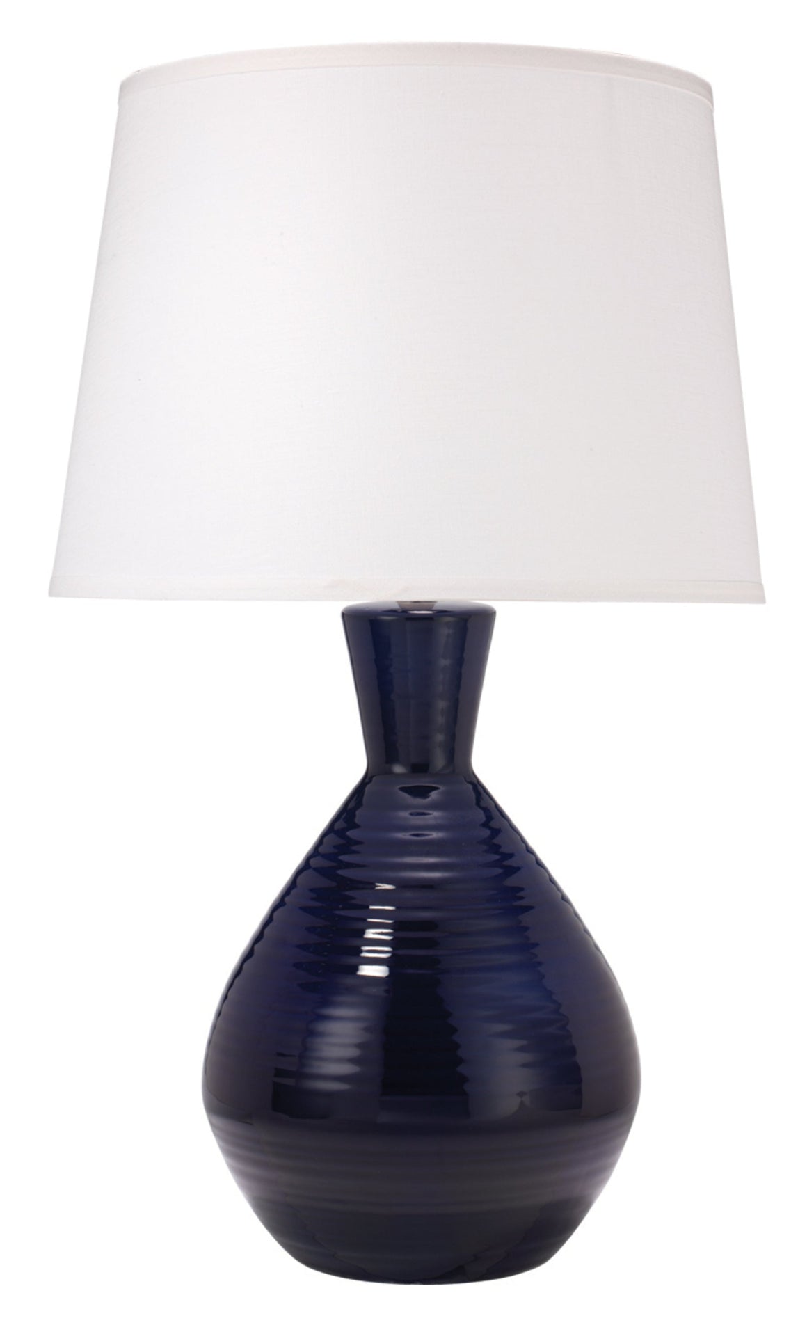Ash Ceramic Table Lamp with Linen Shade