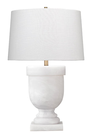 Carnegie Resin Table Lamp with Linen Shade