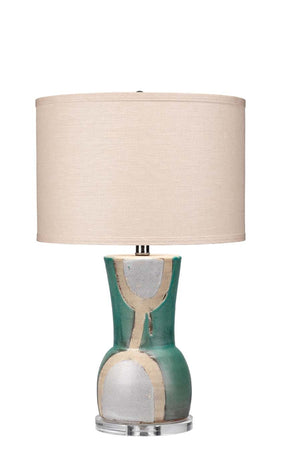 Estel Ceramic Table Lamp with Linen Shade