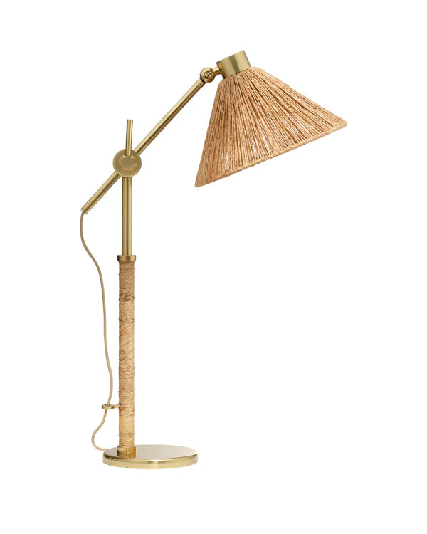 Fitzgerald Table Lamp, Natural Abaca Rope