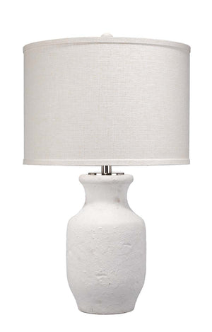 Gilbert Cement Table Lamp with Grasscloth Shade