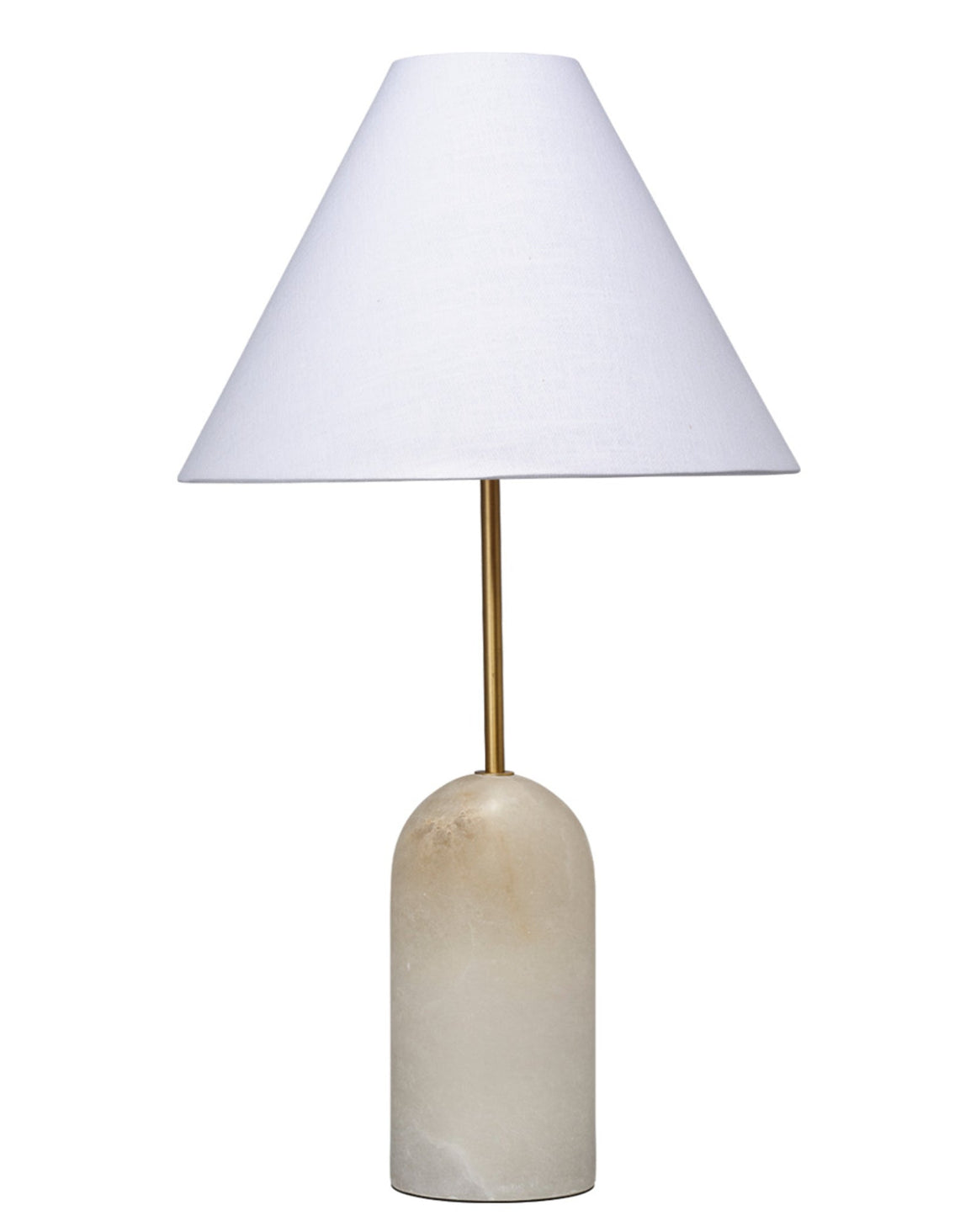 Holt Alabaster Table Lamp with Linen Shade