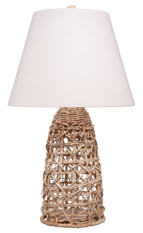 Kauai Rope Table Lamp with Linen Shade