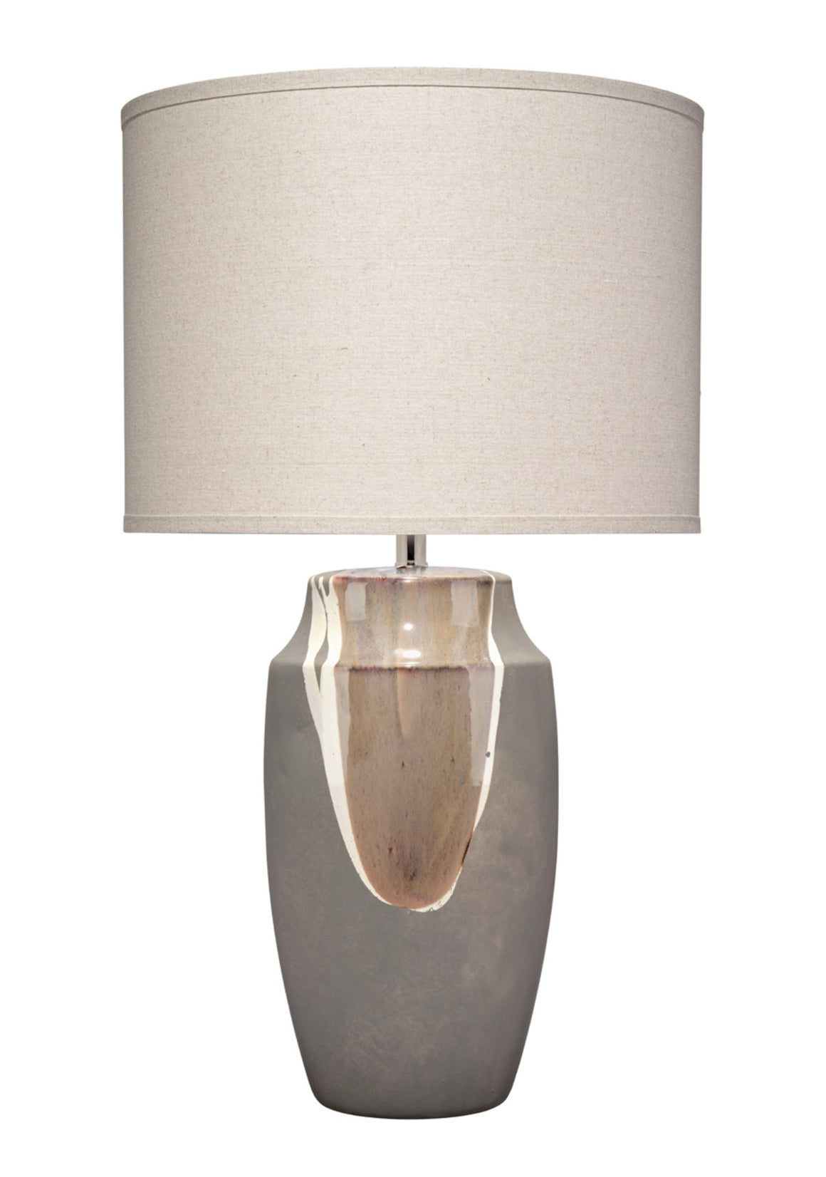 Landslide Ceramic Table Lamp with Linen Shade