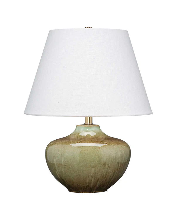Monroe Table Lamp, Olive Green Ceramic