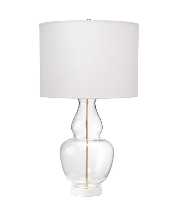 Poised Table Lamp, Clear Glass