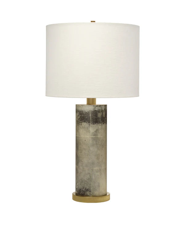 Rivet Table Lamp, Grey Vellum