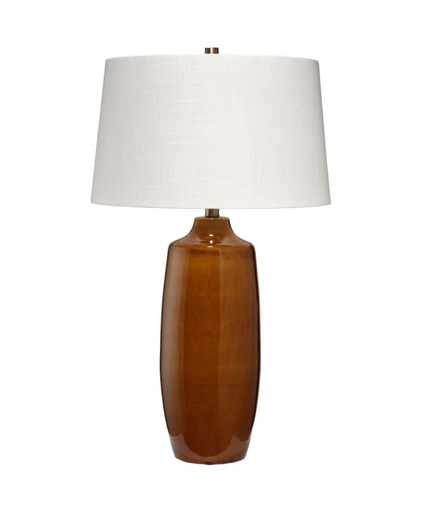 Toffee Table Lamp, Cider Brown Ceramic
