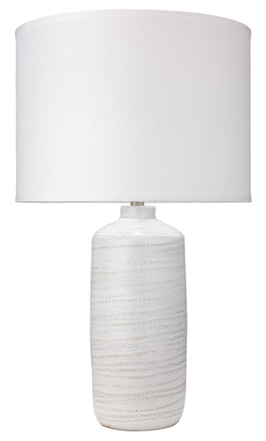 Trace Ceramic Table Lamp with Linen Shade