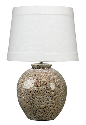 Vagabond Ceramic Table Lamp with Linen Shade