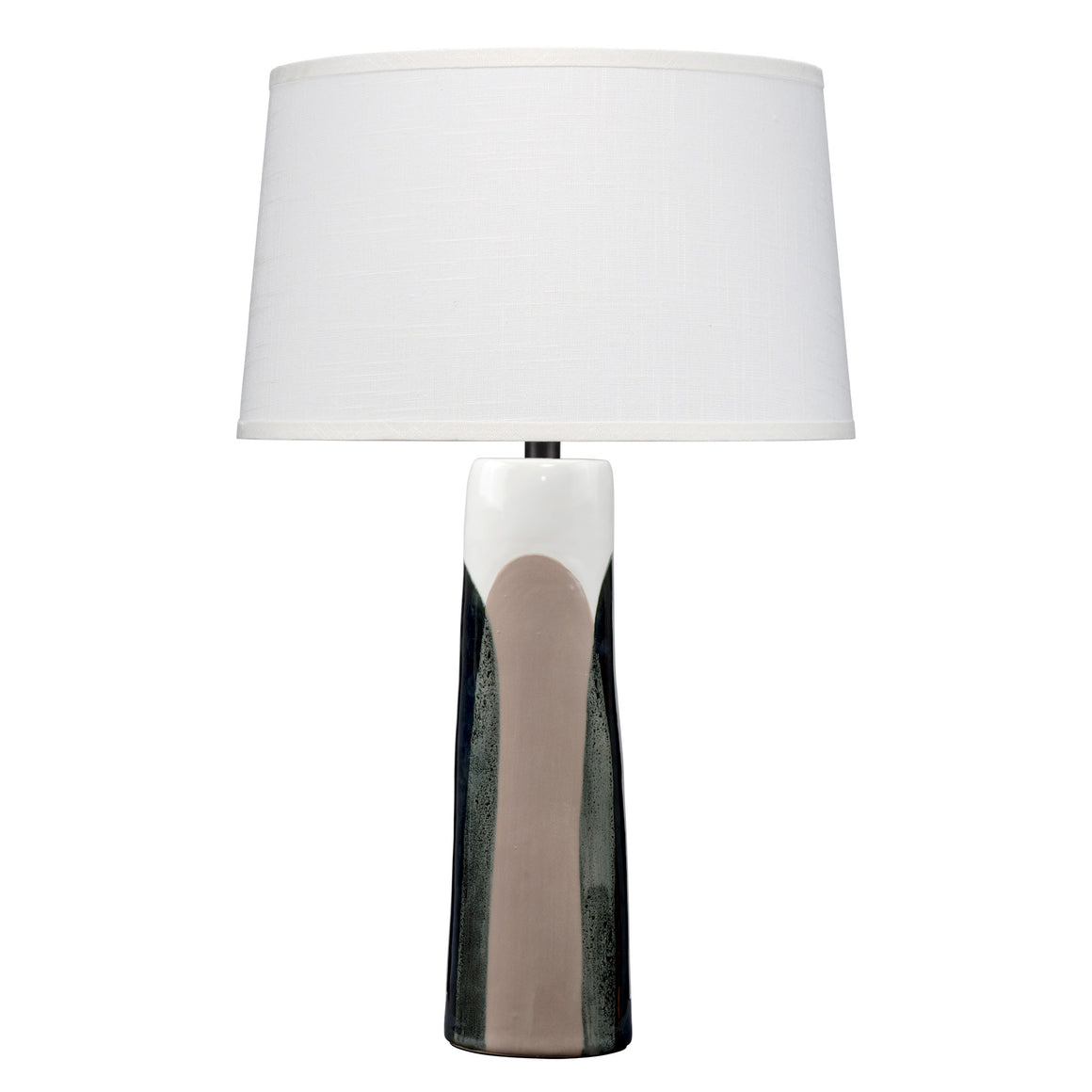 Yukon Table Lamp, Black and Taupe