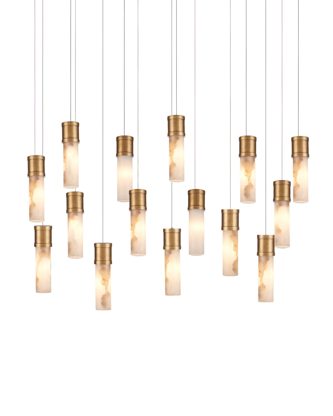 Cannula 15-Light Linear Multi-Drop Pendant