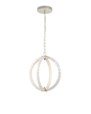 Arietta White Orb Chandelier