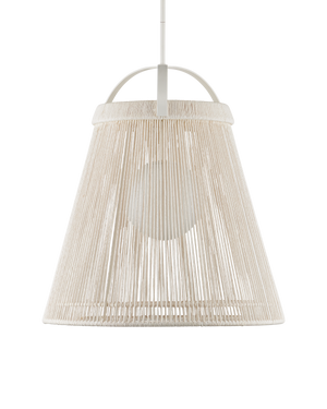 Parnell Medium White Pendant