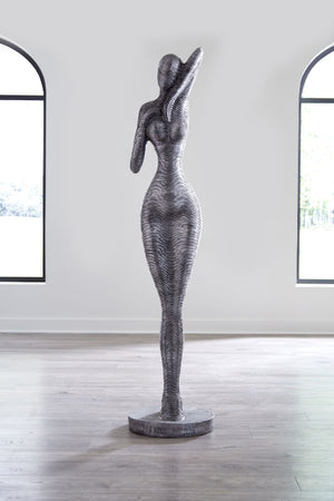 Admiring Standing Sculpture, Aluminum