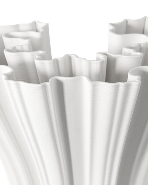 Godet White Vase