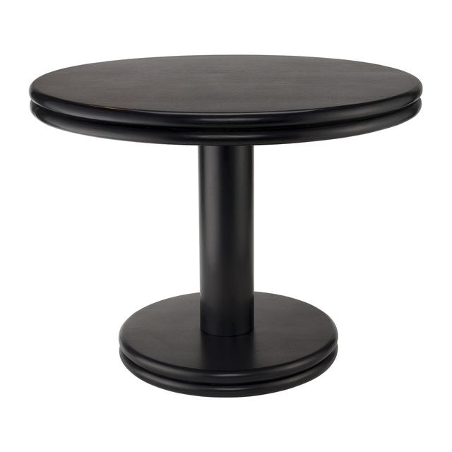 Bourbon Mango Wood Bistro Table, Black