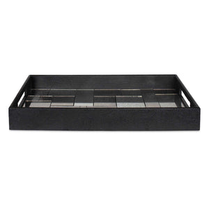 Uttermost Modern Mosaic Antique Mirrored Tray