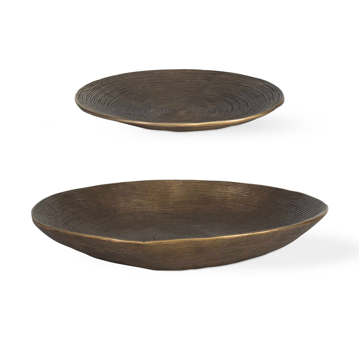 Uttermost Stratum Oval Brass Bowls Set/2 (Copy)