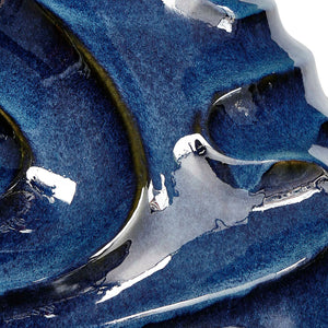 Uttermost Helix Swirl Blue Vase
