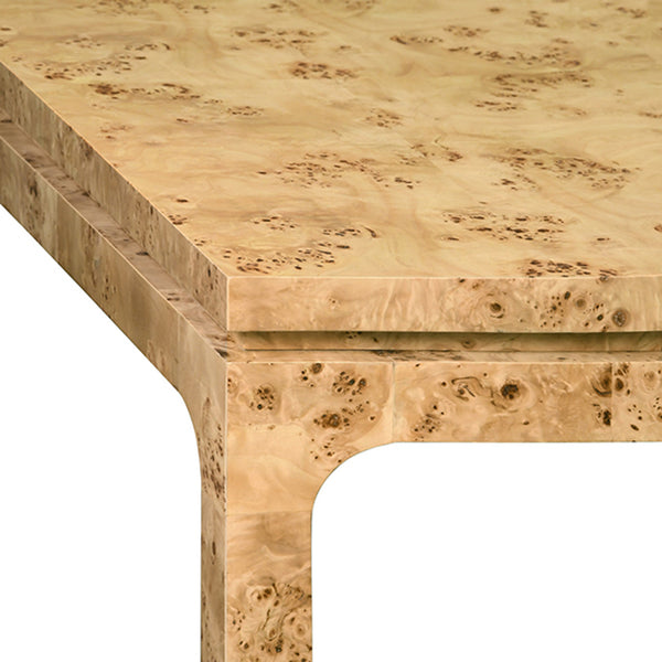 Adams Modern Dining Table in Burl Wood - Scenario Home