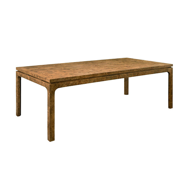 Adams Modern Dining Table in Dark Burl Wood - Scenario Home