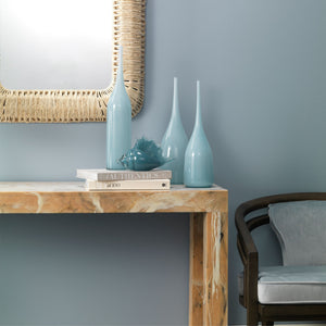 Triton Shell in Steel Blue Blown Glass