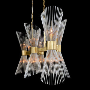 Bonheur Twelve-Light Horizontal Chandelier