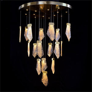 Lux Thirty-Two-Light Drop Pendant Chandelier