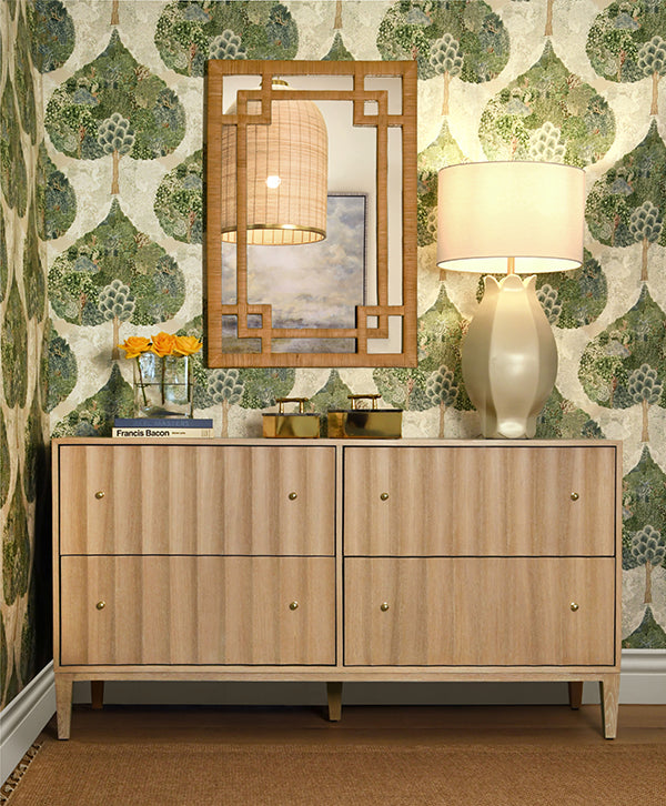 Laken Pendant in Satin Brass Trim