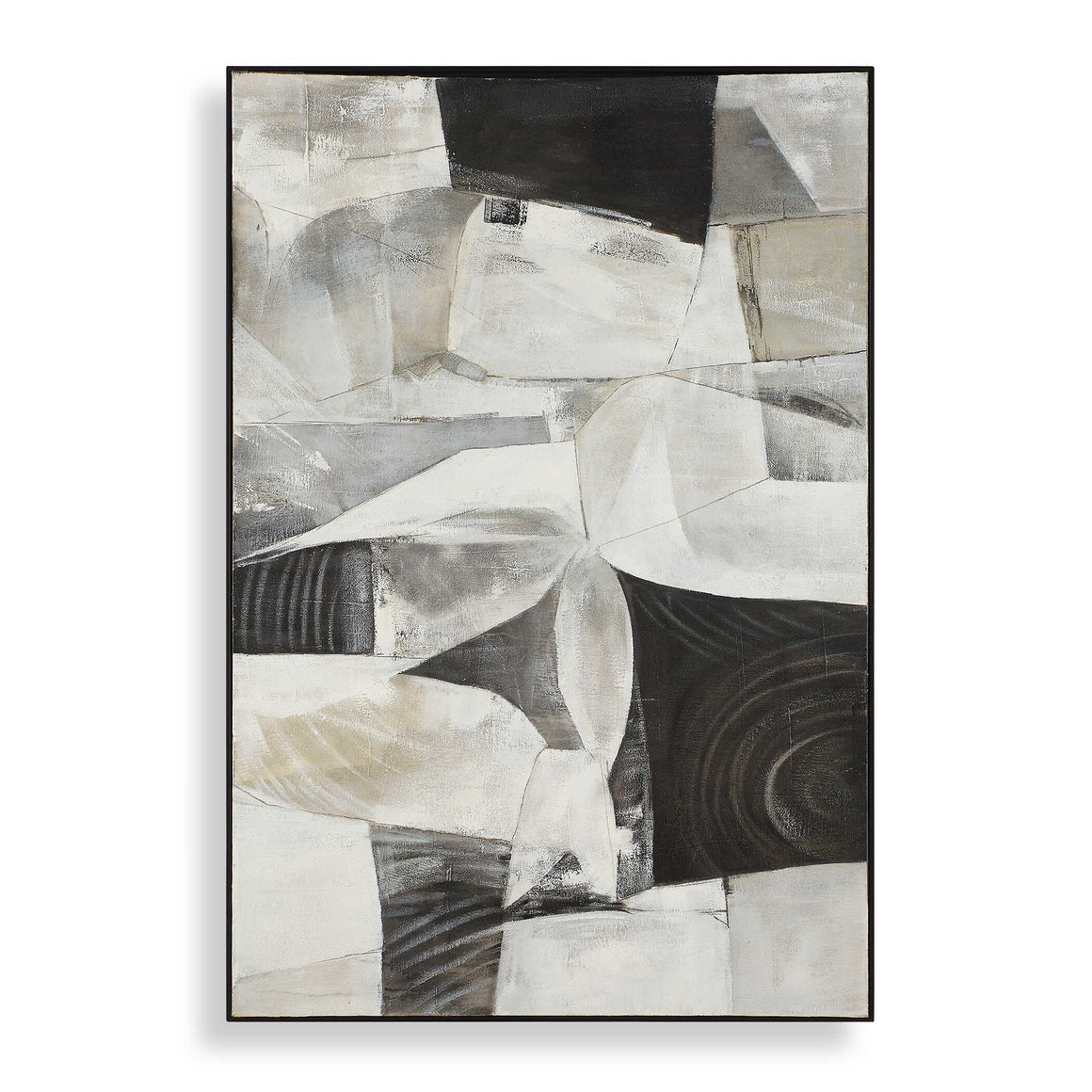 Uttermost Folding Time Framed Abstract Art