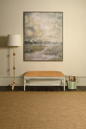 Asha Bench in Painted White