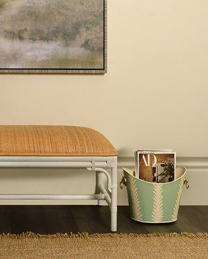 Asha Bench in Painted White