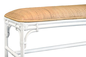 Asha Bench in Painted White